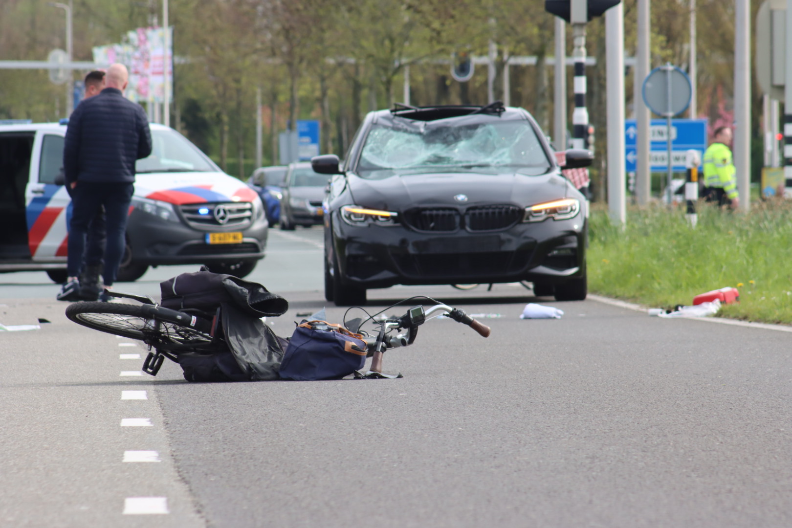 Ernstig ongeval met fietser op Groene Kruisweg