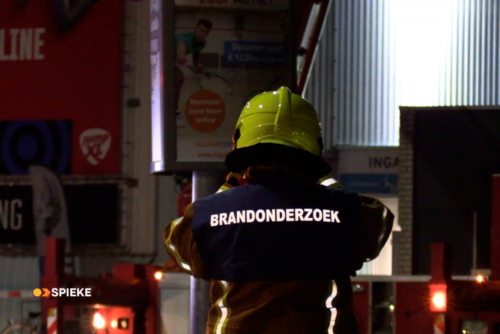 Team brandonderzoek van de brandweer