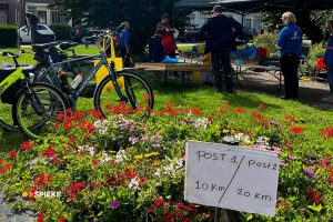 Post voor de fietspuzzeltocht in Spijkenisse