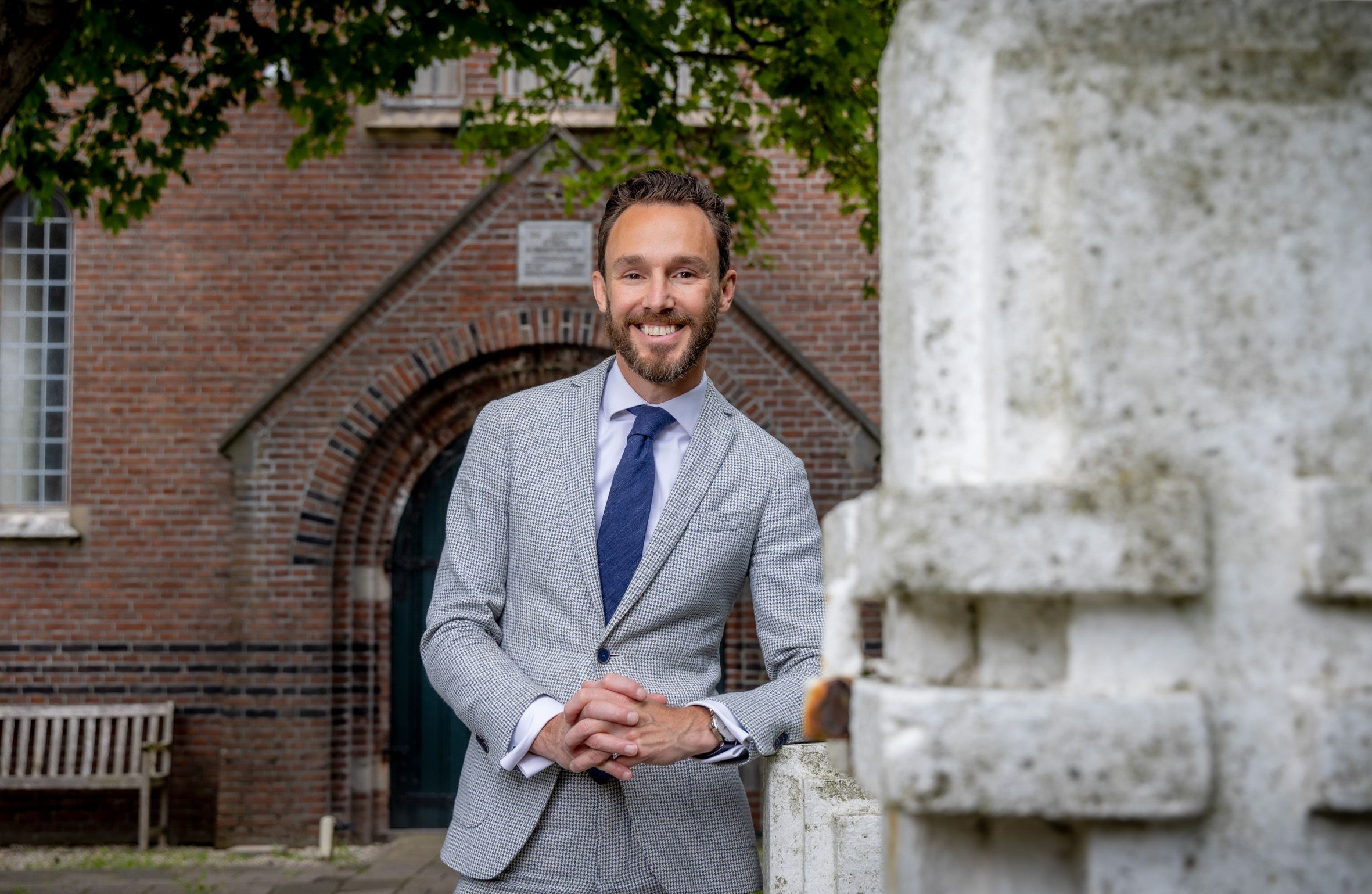 Burgemeester Arno Scheepers in Voorne aan Zee.