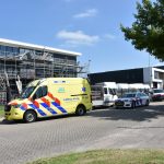 Bedrijfsongeval aan de Kelvinweg in Spijkenisse