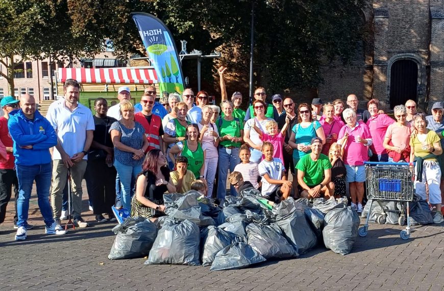 Vijfenveertig zakken zwerfvuil tijdens World Cleanup Day