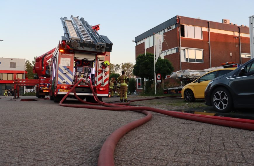 Brand in kantoorpand aan Puntweg in Spijkenisse