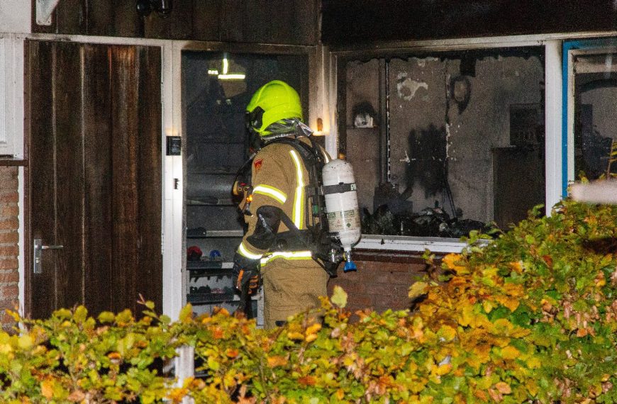 Woning zwaar beschadigd door brand in Brielle