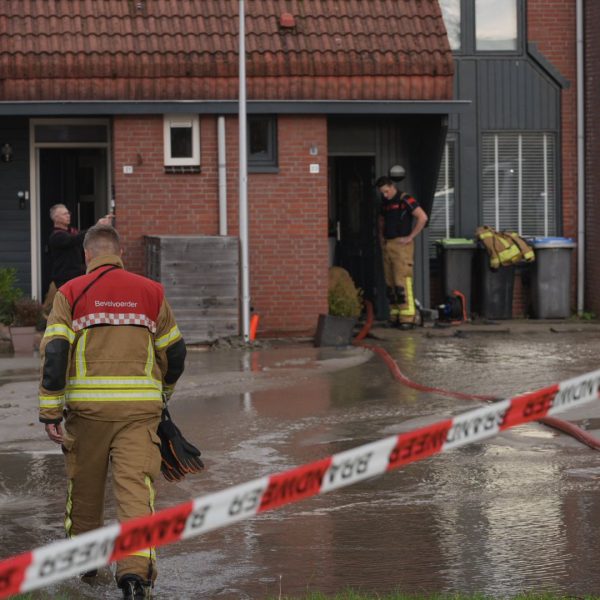 Wateroverlast aan de Sniphoek in Spijkenisse